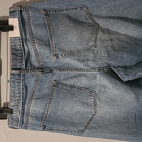 H&M Divided Baggy Loose Fit Mid Waist Wide Leg Jeans Wm 10 Cotton Casual Trendy - Picture 7 of 14